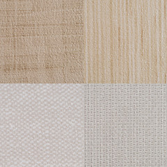 Image showing Set of beige vinyl samples