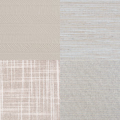 Image showing Set of beige vinyl samples