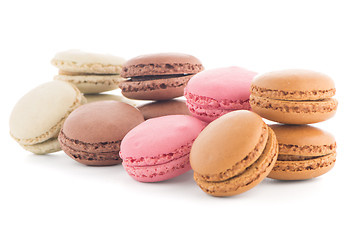 Image showing Colorful French Macarons