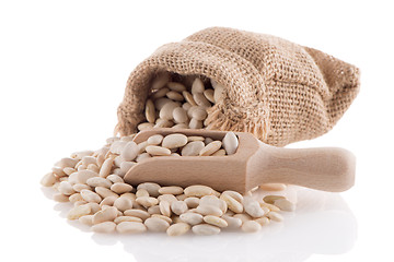 Image showing White beans bag