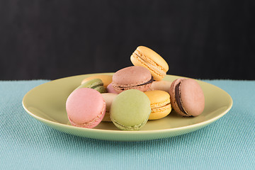 Image showing Colorful macaroons