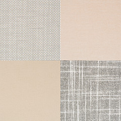 Image showing Set of beige vinyl samples