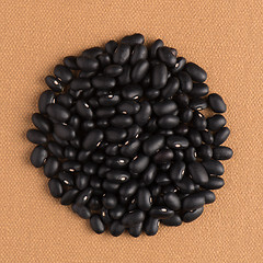 Image showing Circle of black beans