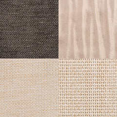 Image showing Set of brown fabric samples