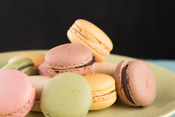Image showing Colorful macaroons
