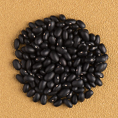 Image showing Circle of black beans