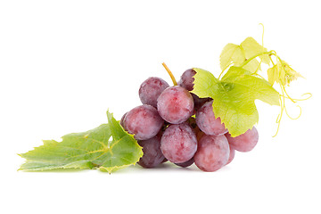 Image showing Bunch of red grapes