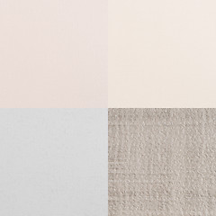 Image showing Set of beige vinyl samples