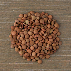 Image showing Circle of lentils