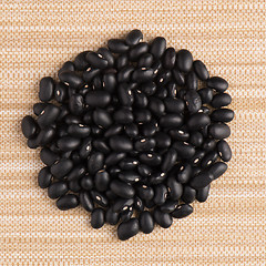 Image showing Circle of black beans