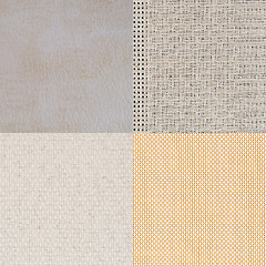 Image showing Set of beige vinyl samples