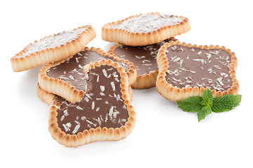 Image showing Chocolate tart cookies