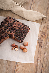 Image showing Tasty chocolate brownies