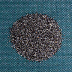 Image showing Circle of poppy seeds