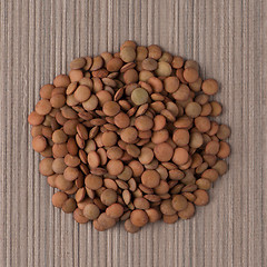 Image showing Circle of lentils