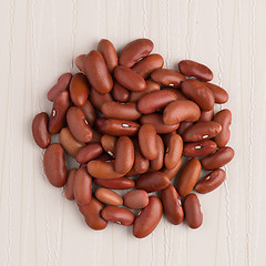 Image showing Circle of red beans