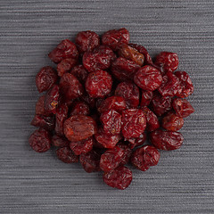 Image showing Circle of dried cranberries