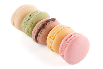 Image showing Colorful French Macarons