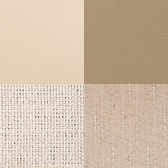 Image showing Set of beige vinyl samples