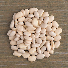 Image showing Circle of white beans