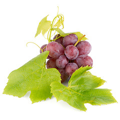 Image showing Bunch of red grapes