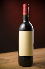 Image showing Red wine bottle