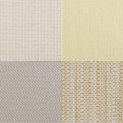 Image showing Set of beige vinyl samples