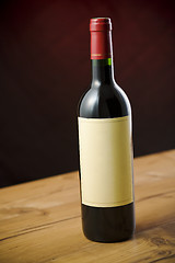 Image showing Red wine bottle