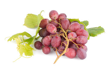 Image showing Bunch of red grapes