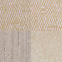 Image showing Set of beige vinyl samples