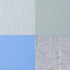 Image showing Set of blue vinyl samples