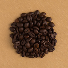 Image showing Circle of coffee