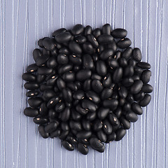 Image showing Circle of black beans