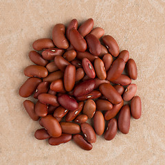 Image showing Circle of red beans