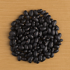 Image showing Circle of black beans