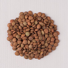 Image showing Circle of lentils