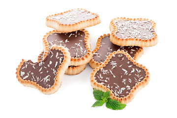 Image showing Chocolate tart cookies