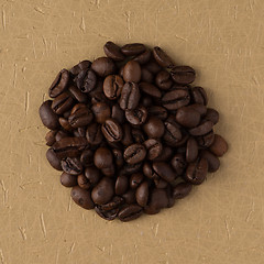 Image showing Circle of coffee