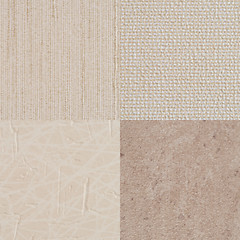 Image showing Set of beige vinyl samples