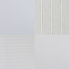 Image showing Set of white vinyl samples