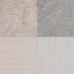 Image showing Set of beige vinyl samples