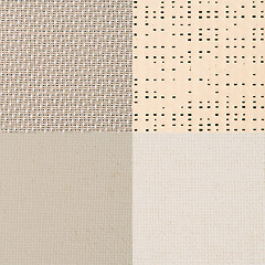 Image showing Set of beige vinyl samples