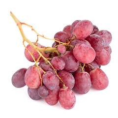 Image showing Bunch of red grapes