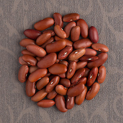 Image showing Circle of red beans