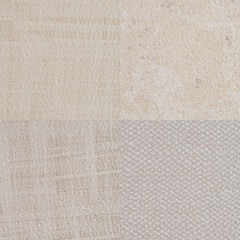 Image showing Set of beige vinyl samples