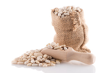 Image showing White beans bag