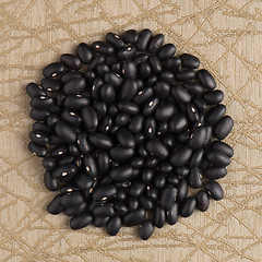 Image showing Circle of black beans