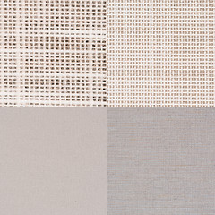 Image showing Set of beige vinyl samples