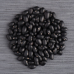 Image showing Circle of black beans