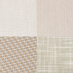 Image showing Set of beige vinyl samples